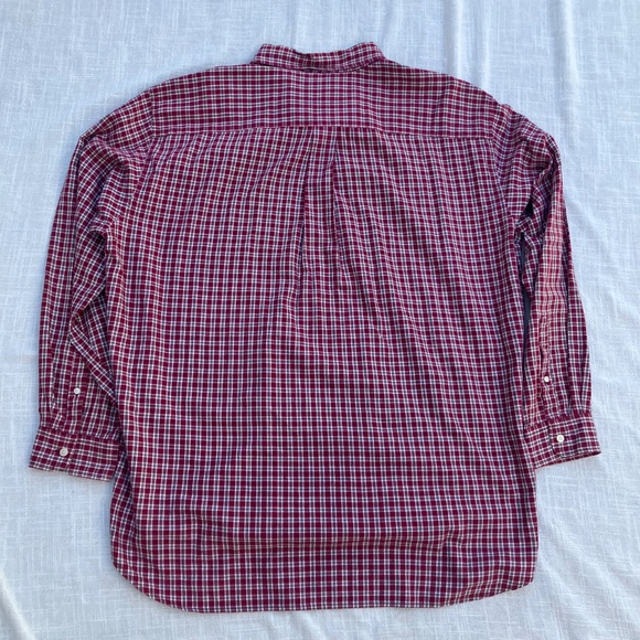 Men’s vintage j crew long sleeve button down plaid shirt sz xl 1 pocket - Picture 3 of 12
